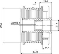 Ελεύθερη περιστροφή γεννήτριας VALEO NEW SPARE PART
