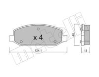 Bremsbelagsatz, Scheibenbremse