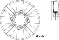 Thumbnail - Koelventilatorwiel - CFW22000P - MAHLE