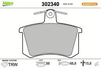 Bremsbelagsatz, Scheibenbremse