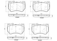 Bremsbelagsatz, Scheibenbremse