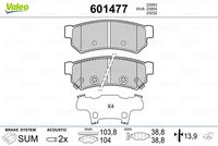 Bremsbelagsatz, Scheibenbremse
