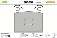 Bremsbelagsatz, Scheibenbremse