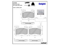 комплект спирачно феродо, дискови спирачки
