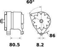 Thumbnail - Dynamo / alternator - MG212 - MAHLE