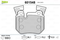 Bremsbelagsatz, Scheibenbremse