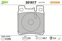 Bremsbelagsatz, Scheibenbremse