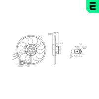 Ventilator, radiator ERA, Cod: 352157