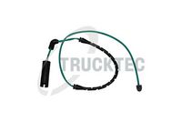 предупредителен контактен сензор, износване на накладките