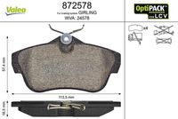 комплект спирачно феродо, дискови спирачки