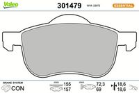 Bremsbelagsatz, Scheibenbremse