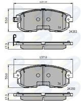Set placute frana,frana disc COMLINE, Cod: CBP32025