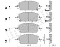 Bremsbelagsatz, Scheibenbremse