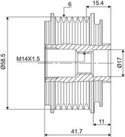 Ελεύθερη περιστροφή γεννήτριας VALEO NEW SPARE PART