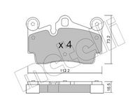 Комплект спирачно феродо, дискови спирачки 22-0655-0 METELLI