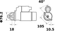 Thumbnail - Startmotor / starter - MS455 - MAHLE