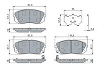 комплект спирачно феродо, дискови спирачки