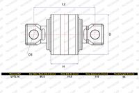 MONROE Draagarmrubber 2