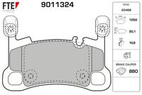 Bremsbelagsatz, Scheibenbremse