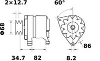 Thumbnail - Dynamo / alternator - MG199 - MAHLE