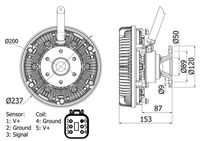 Clutch, kjølevifte