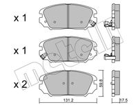 комплект спирачно феродо, дискови спирачки