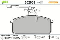 Bremsbelagsatz, Scheibenbremse