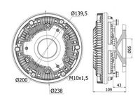 Thumbnail - Koppeling, radiateurventilator - CFC12000S - MAHLE