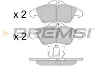 Комплект спирачно феродо, дискови спирачки BP2687TR BREMSI