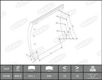 BERAL Remvoeringsset, trommelrem 1