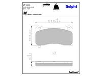 комплект спирачно феродо, дискови спирачки