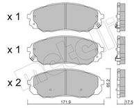 Bremsbelagsatz, Scheibenbremse