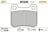 Bremsbelagsatz, Scheibenbremse