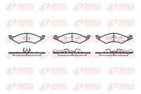 комплект спирачно феродо, дискови спирачки