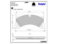комплект спирачно феродо, дискови спирачки