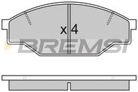 Комплект спирачно феродо, дискови спирачки BP2322 BREMSI