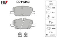 Bremsbelagsatz, Scheibenbremse