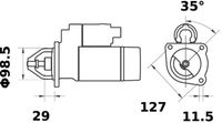 Thumbnail - Startmotor / starter - MS349 - MAHLE