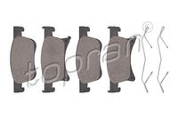 комплект спирачно феродо, дискови спирачки