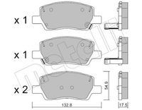 Bremsbelagsatz, Scheibenbremse