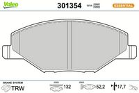Bremsbelagsatz, Scheibenbremse