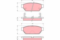 комплект спирачно феродо, дискови спирачки