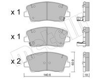 Bremsbelagsatz, Scheibenbremse