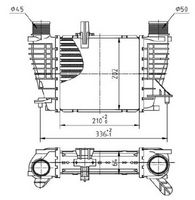 Radiator intercooler MTR, Cod: 13054365