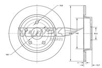Bremžu diski TX 73-94 TOMEX brakes