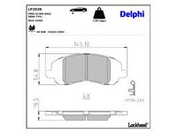 комплект спирачно феродо, дискови спирачки