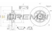 Спирачен диск CD7561S BREMSI