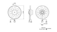 Ventilator, radiator MAHLE, Cod: CFF 701 000S