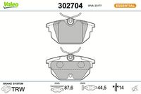Bremsbelagsatz, Scheibenbremse