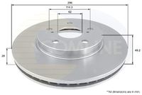 Disc frana COMLINE, Cod: ADC01112V